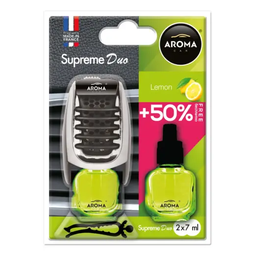 Car air freshener AROMA SUPREME DUO LEMON