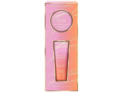 Conj Corpo Baylis & Harding Lux Peach Body Pamper 2x100ml