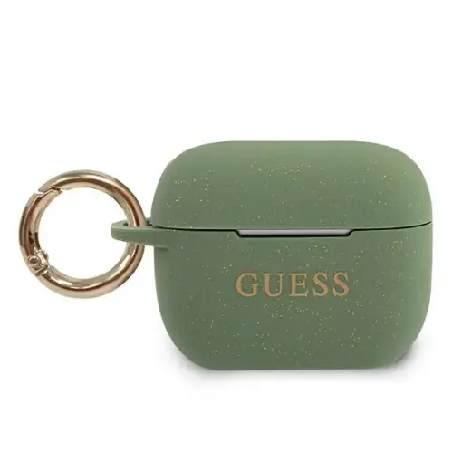 GUACAPSILGLKA Guess Silicone Case for Airpods Pro Khaki