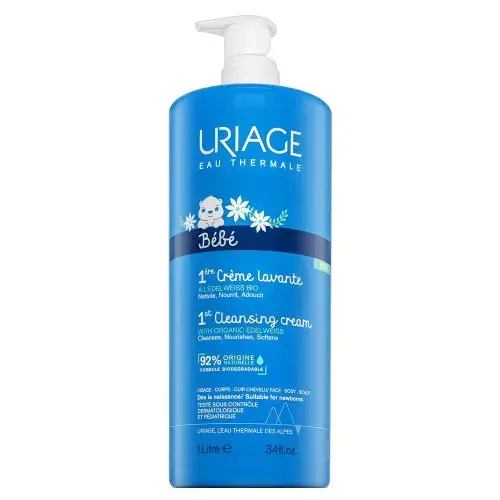 Uriage Bébé moisturizing cleansing cream 1st Cleansing Cream with Organic Edelweiss 1000 ml