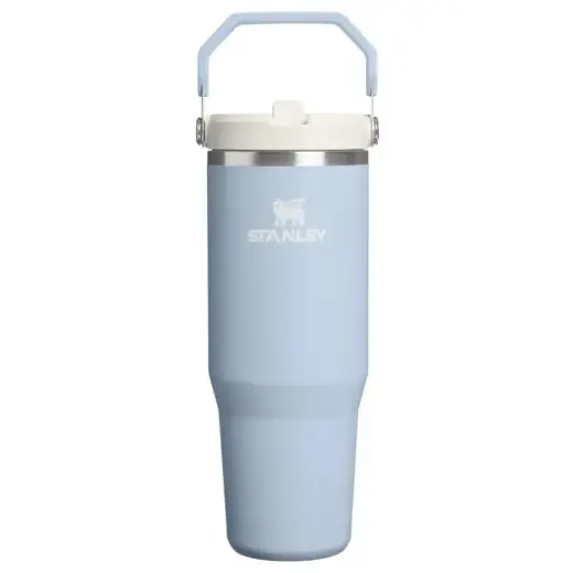 Termokrūze ar salmiņu The IceFlow Flip Straw 2.0 Tumbler 0,89L gaiši zila