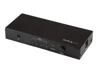 StarTech.com HDMI 2.0 Switch - 4 Port - 4K 60Hz - HDMI Automatic Video Switch Box - Multi Port Hub w| 1 In 4 Out Functionality (VS421HD20) - video|audio switch - 4 ports