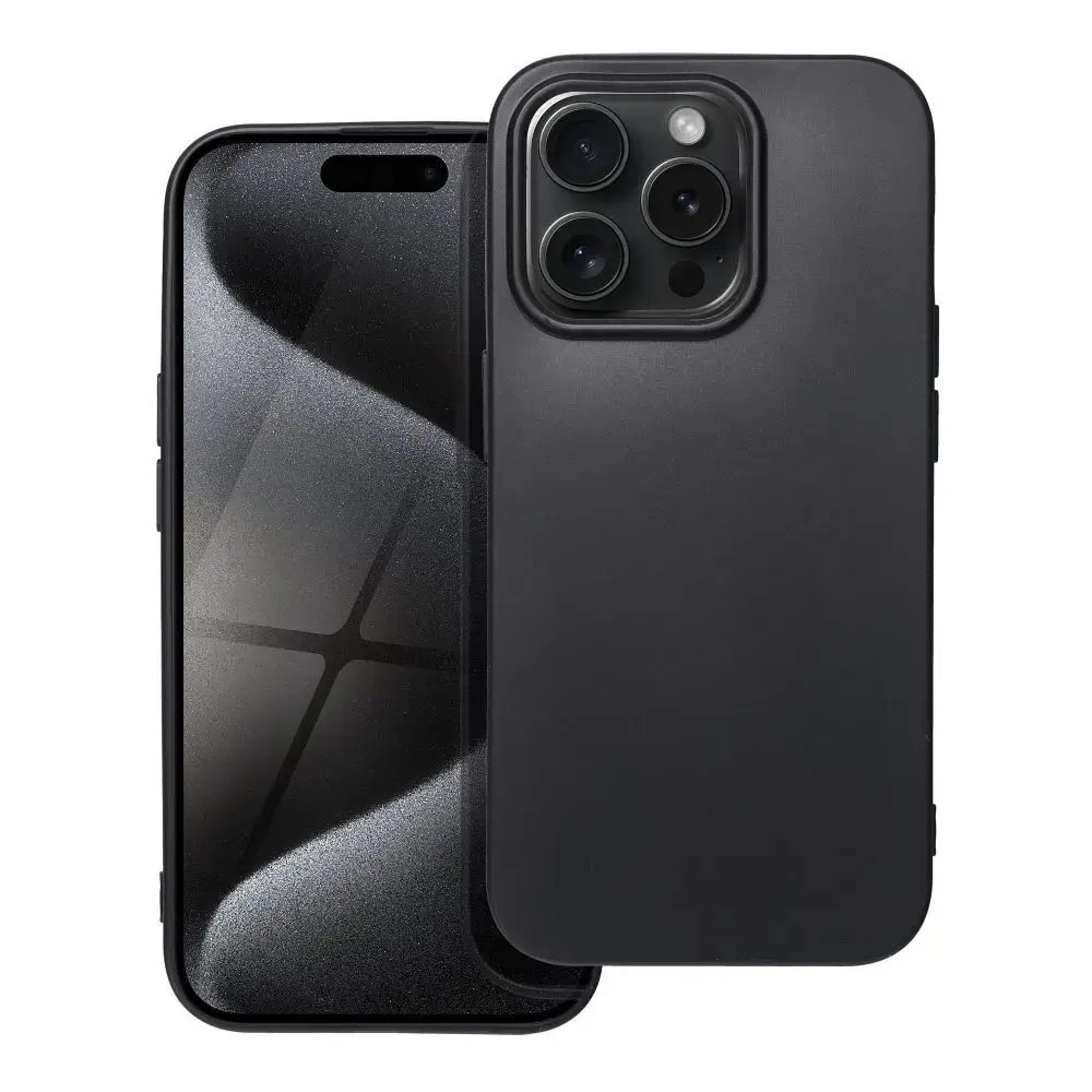 Soft maciņš telefonam iPhone 15 Pro melns