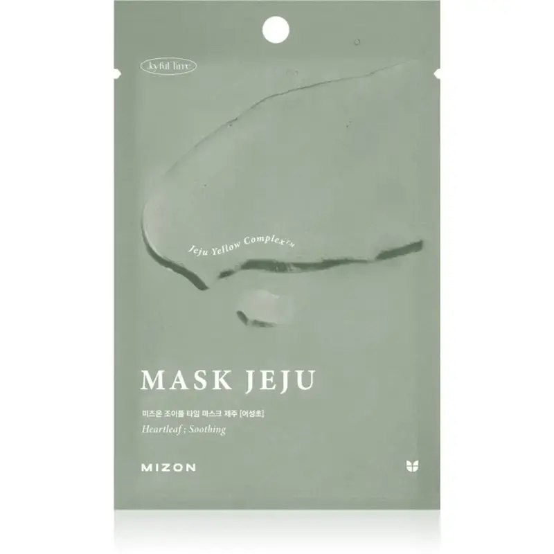 Mizon Joyful Time Jeju Heartleaf Soothing Sheet Mask for Dry and Irritated Skin 23g