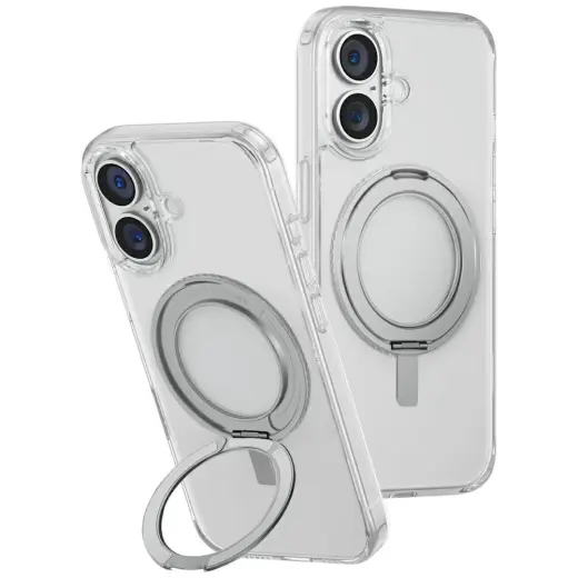 Case UNIQ Swivix for iPhone 16 Plus 360 Rotating Kickstand transparent