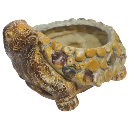 Garden decor/flower pot Turtle 23x17x13cm