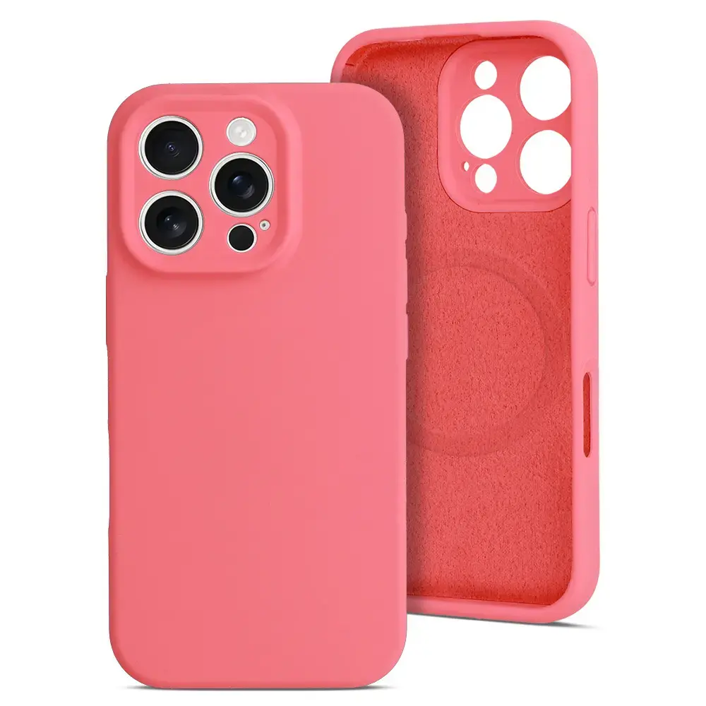 MagColor Pure maciņš telefonam iPhone 15 sarkans
