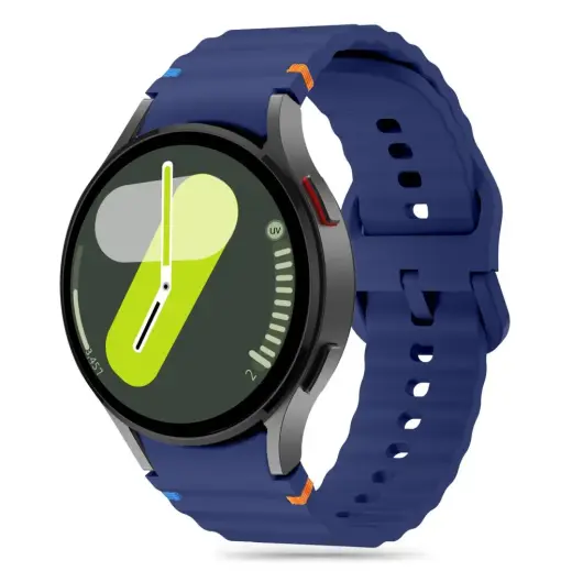 СИЛИКОНОВЫЕ СПОРТИВНЫЕ ЧАСЫ SAMSUNG GALAXY WATCH 4 | 5 | 5 PRO | 6 | 7 | FE NAVY BLUE