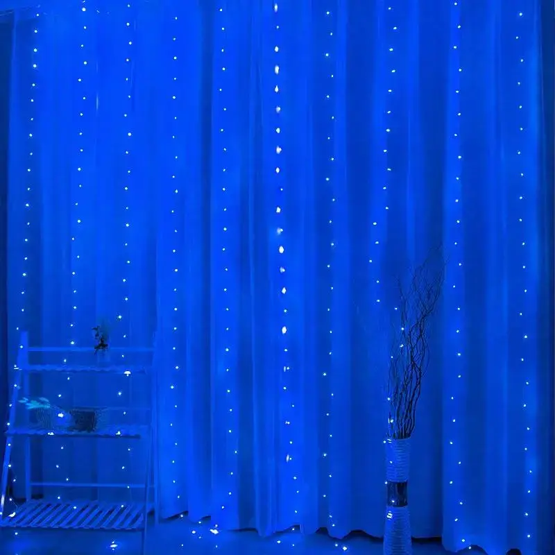 LED CURTAIN (200 LED LAMPS) 3Mx2M BLUE