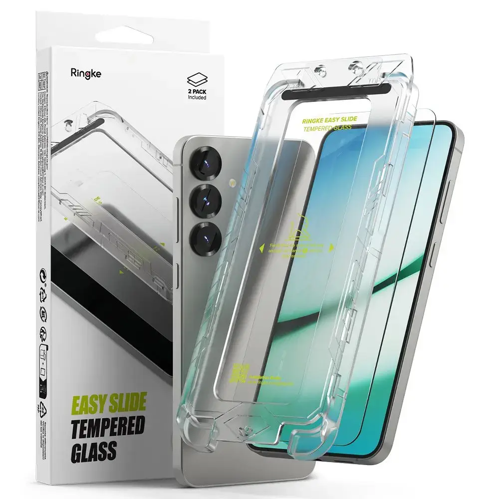 RINGKE EASY SLIDE tempered glass for phone Samsung Galaxy S25 Plus clear 2-pack