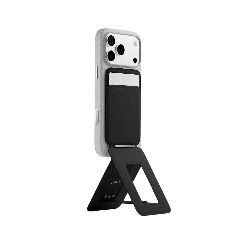 Moft Movas Snap Tripod MagSafe Magnetic Wallet and Phone Stand in misty black
