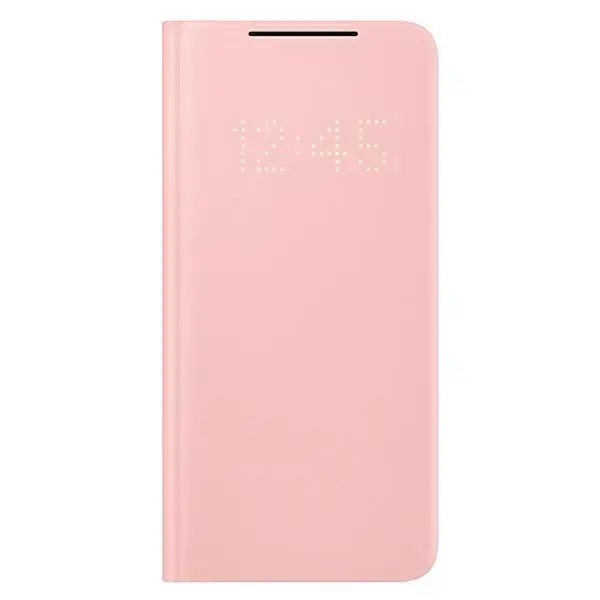 EF-NG996PPE Samsung LEDView maciņš Galaxy S21+ rozā 