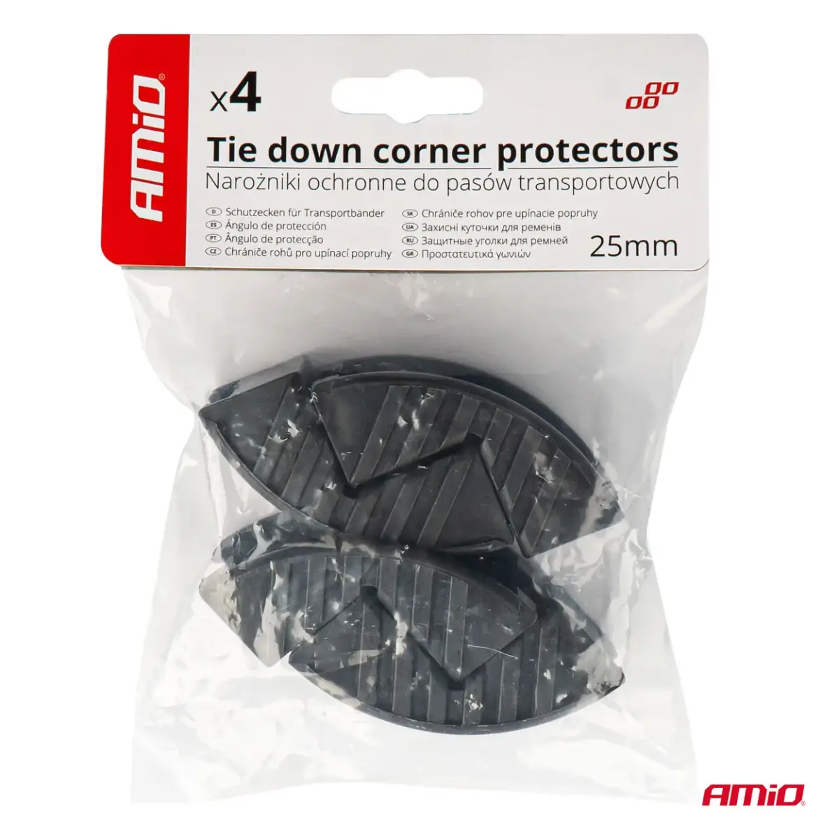 Tie down corner protectors 25mm AMIO-03573