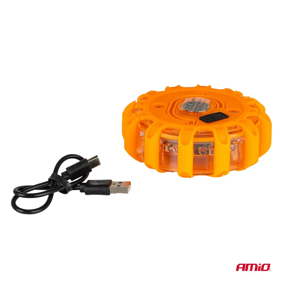 LED safety light 12SMD+3SMD 650mAh (BATT) red AMIO-04673