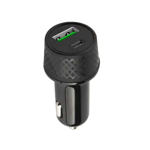Setty car charger 1xUSB 2,4A + 1xUSB-C PD 45W S-LA-04 black