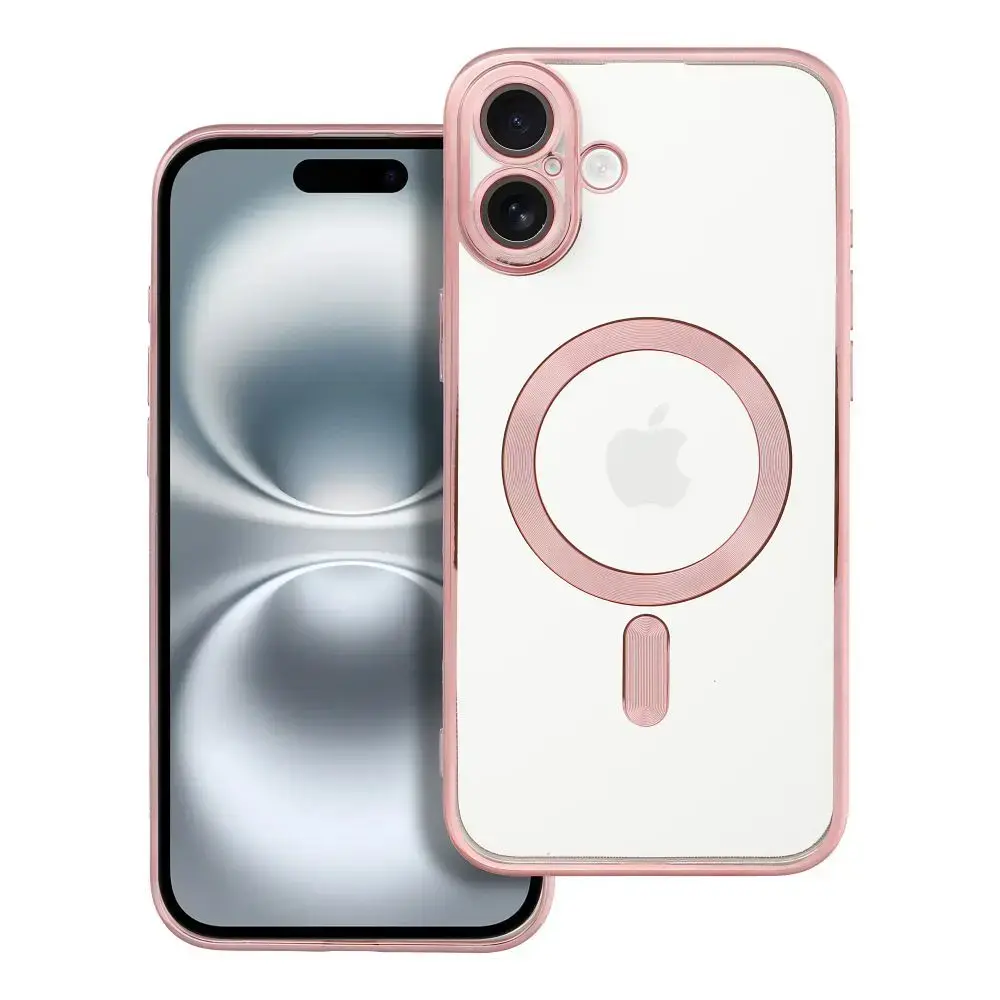 Electro Mag maciņš ar MagSafe atbalstu telefonam iPhone 16 Plus rozā