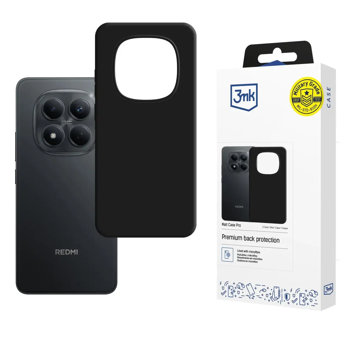 Redmi Note 15 Pro 4G - 3mk Matt Case Pro