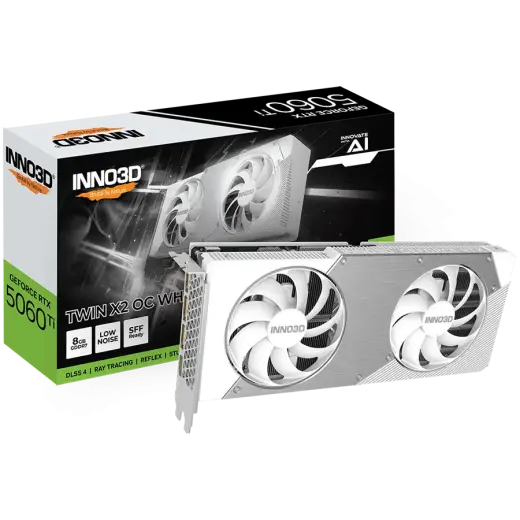 INNO3D GEFORCE RTX 5060 Ti 8GB TWIN X2 OC WHITE