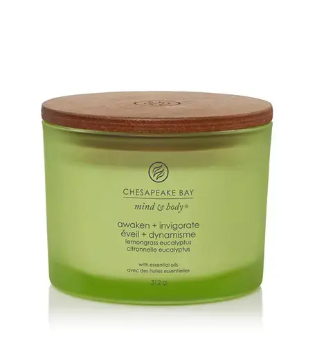 Chesapeake Bay Awaken + Invigorate scented candle with 3 wicks 312 g