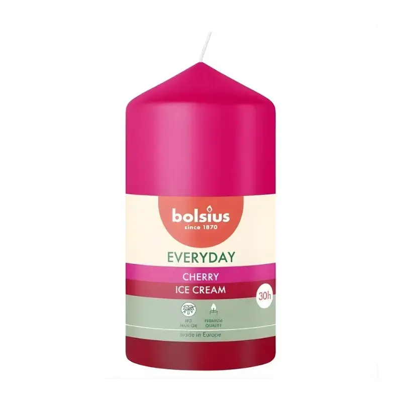 Svece cilindrs Everyday Ø110x58mm cherry ice cream 