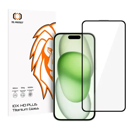 Tempered glass Tel Protect 10X HD Plus Titanium for Iphone 16 (envelope)