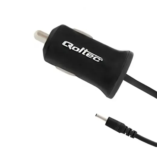 Qoltec automobilinis įkroviklis | 12W | 2.5*0.7 | su 2.5*0.7 laidu komplekte