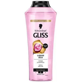 Schwarzkopf Professional Gliss Kur Liquid Silk Shine Shampoo - Regenerační šampon 400ml