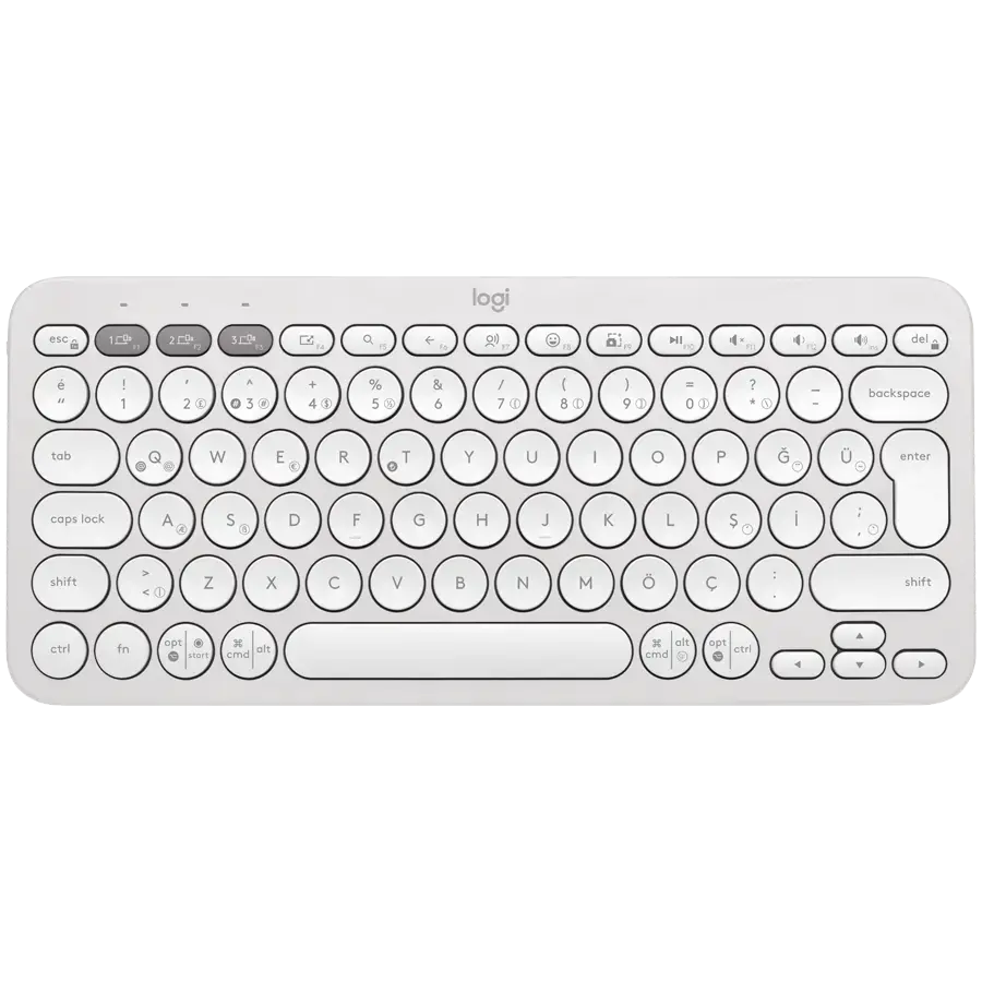 LOGITECH K380S Bluetooth Keyboard - TONAL WHITE - UK