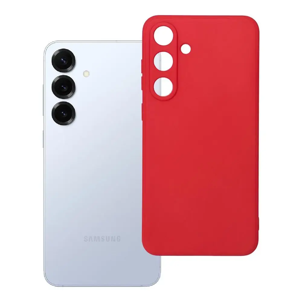 Soft maciņš telefonam Samsung Galaxy S25+ sarkans