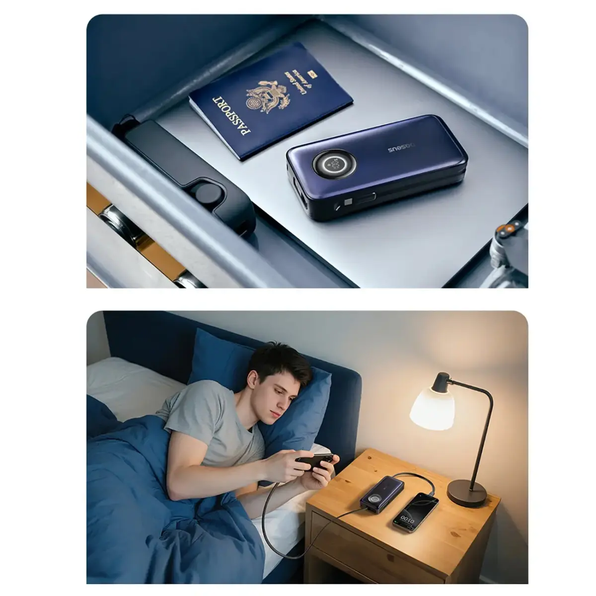 Baseus EnerCore CR11 ārējais akumulators (powerbank) | 20 000 mAh | 100W | USB-C | melns