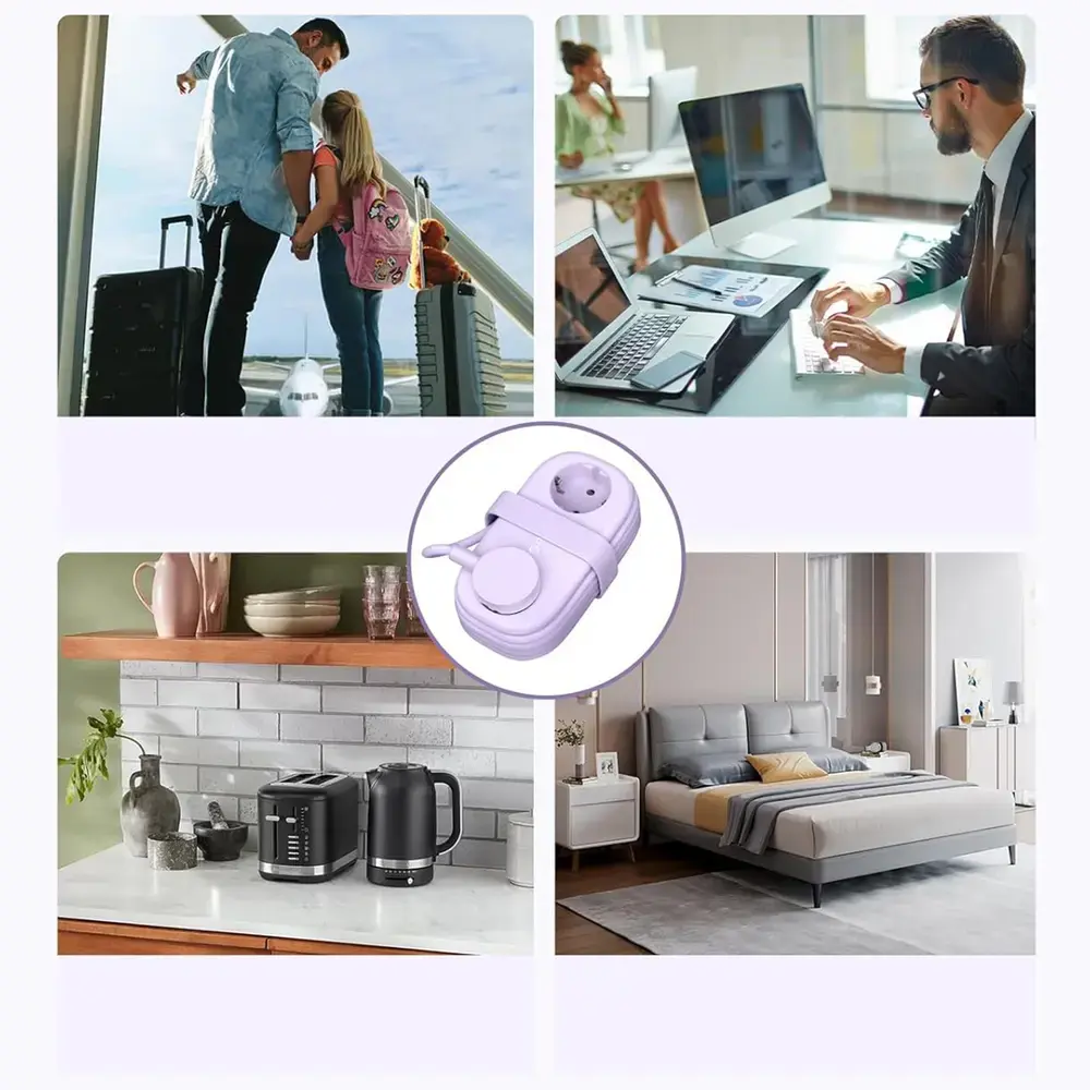 Orico AP3 20W GaN 5in1 Power Strip 2x AC + 2x USB-A + 1x USB-C - Purple