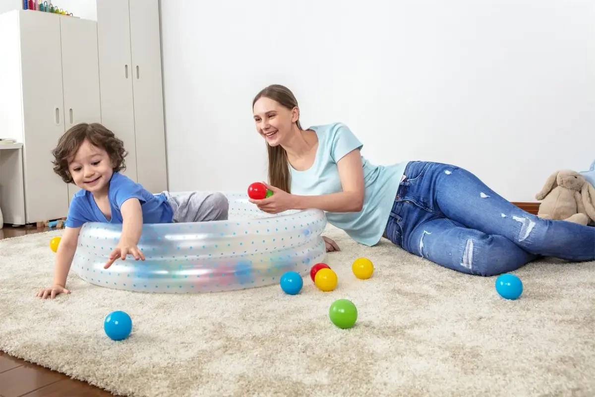 Zils baseins 91x20cm + BESTWAY bumbas