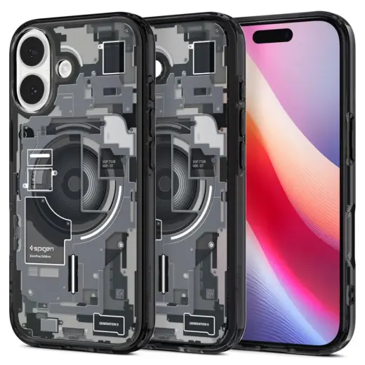 Spigen Ultra Hybrid phone case with MagSafe support for Apple iPhone 17 black