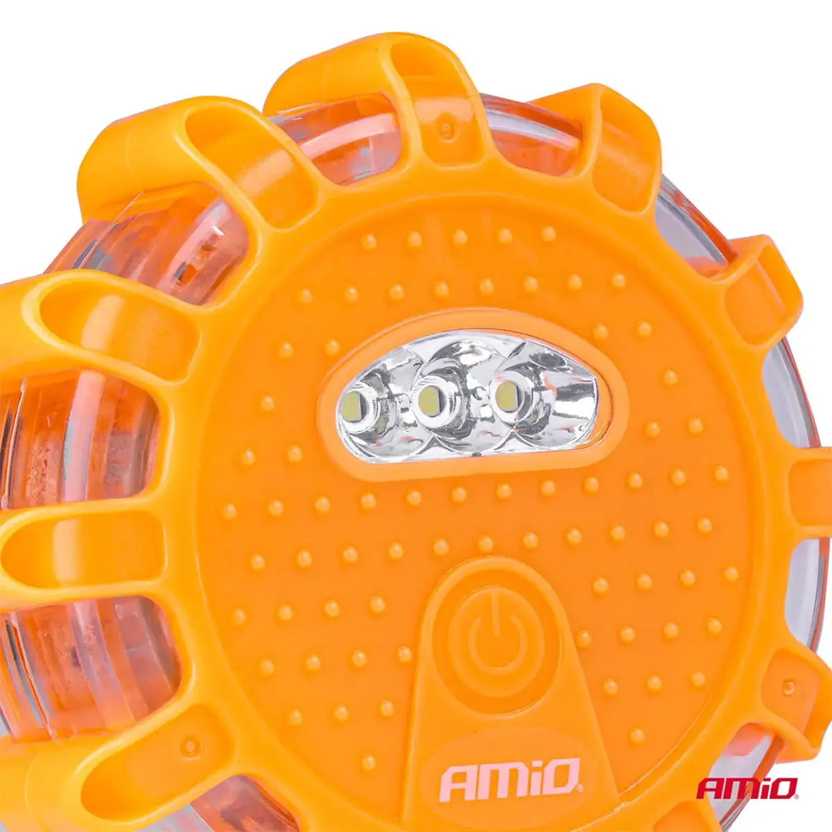LED safety light 12SMD+3SMD 650mAh (BATT) red AMIO-04673