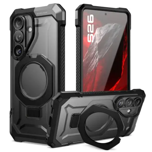 Supcase UB Grip Mag maciņš ar MagSafe atbalstu telefonam Samsung Galaxy S26 (S942) melns