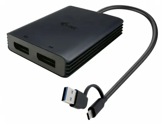 Adapter Video USB-A|USB-C Dual 4K|60 Hz DisplayPort