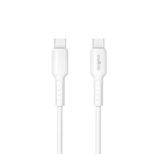 Maxlife MXUC-13 data transfer and charging cable | USB-C to USB-C | PD | 60W | 1m | white