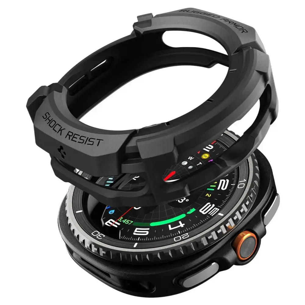 SPIGEN RUGGED ARMOR SAMSUNG GALAXY WATCH 8 CLASSIC (46 MM) MATTE BLACK