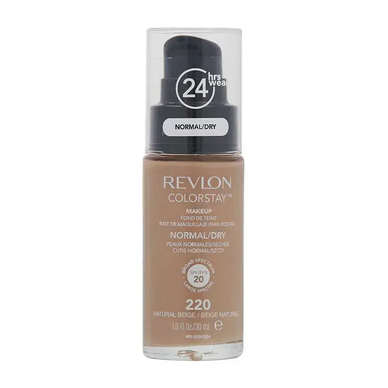 Revlon Colorstay Foundation with Pump for Dry and Normal Skin 30 Ml N220