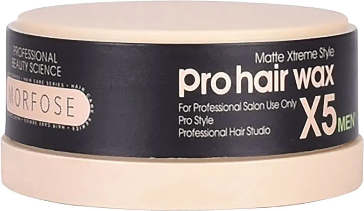 Morfose Pro Hair Wax X5 - Matte, Strong Hair Styling Wax, 150 Ml