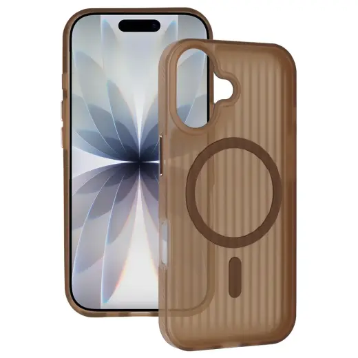 Tel Protect Twist phone case with MagSafe support for iPhone 17 Pro brown