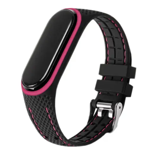 Elastomer strap LIFESTYLE for XIAOMI Mi Band 5 / 6 black (06)