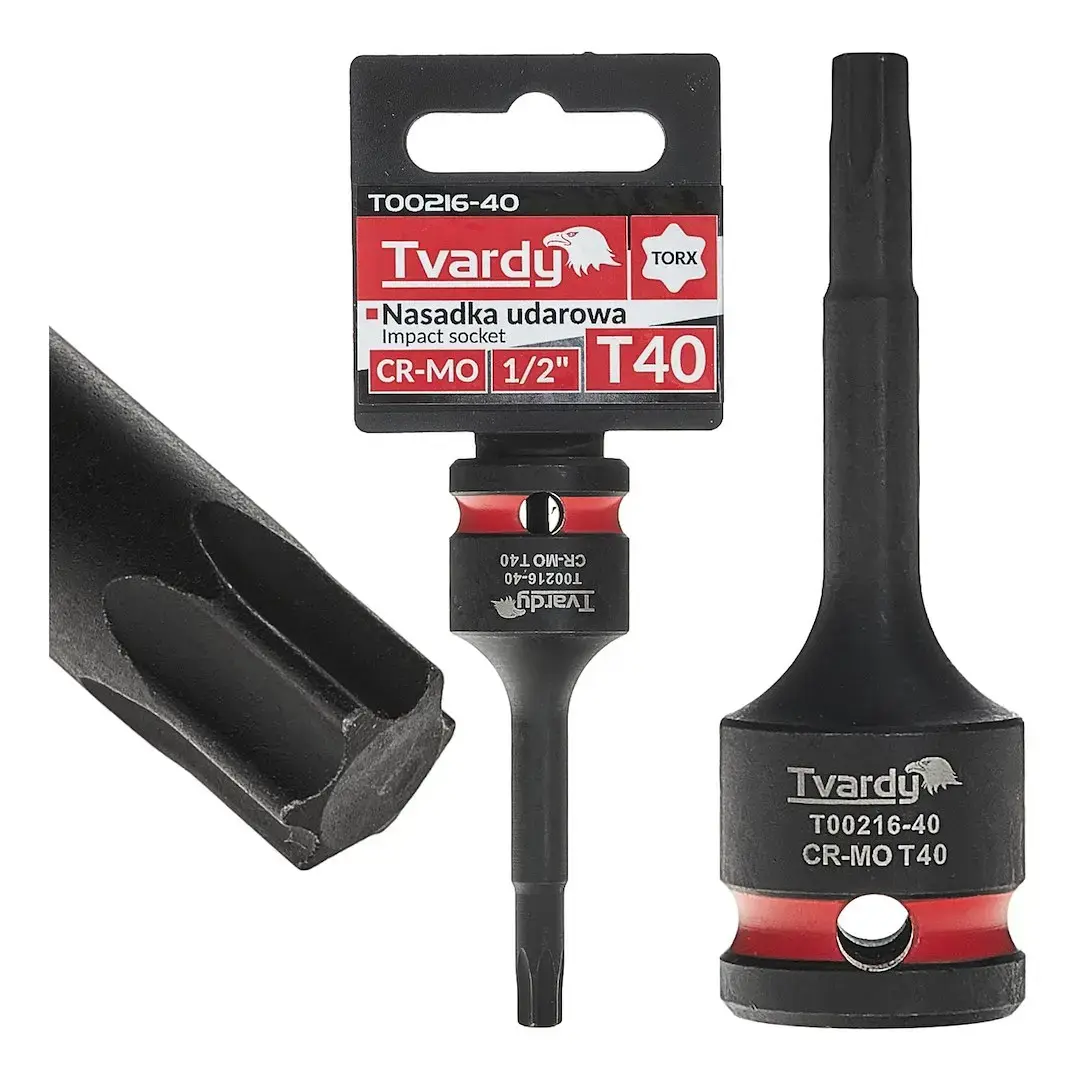 TORX Löökpadrun 1/2" T40 CR-MO