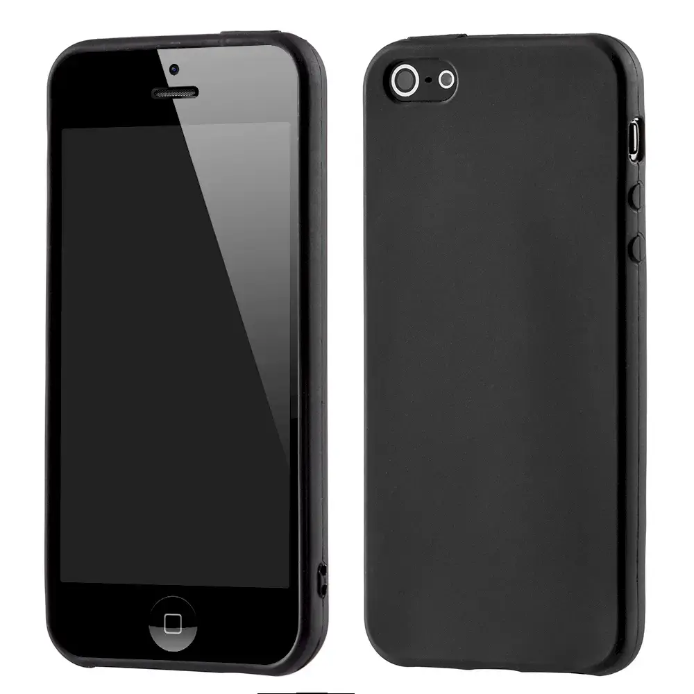 Fusion Soft Matte Back Case Silicone Case For Apple iPhone 7 | 8 | SE 2020 | 2022 Black
