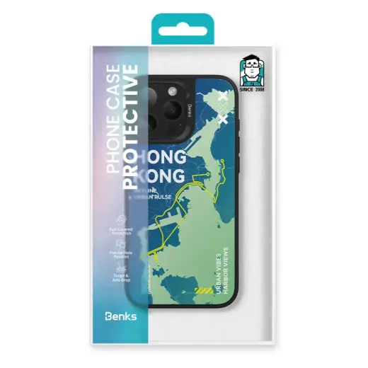 Benks Dynamic City Hong Kong Case for Iphone 16 Pro Photo