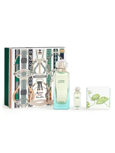Hermès Un Jardin Sur Le Nil Gift Set 100ml EDT + 7.5ml EDT + 50g Soap
