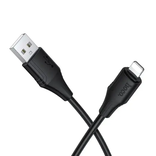 HOCO X124 провод для передачи данных и зарядки | USB-A на Lightning | 12W | 1m | чёрный