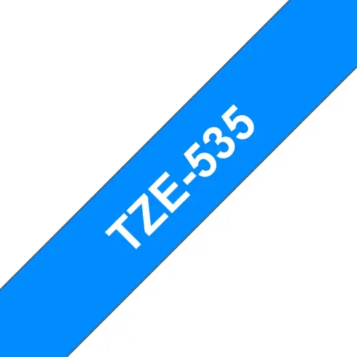 Brother Colour ribbon TZE-535 / TZE535 White, blue