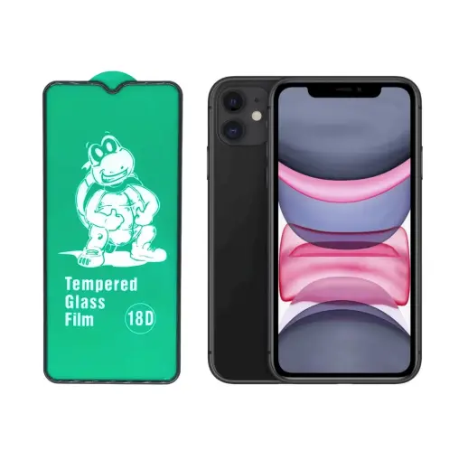 Fusion Full Glue 18D Tempered Glass Защитное стекло для экрана Apple iPhone 11 Черное