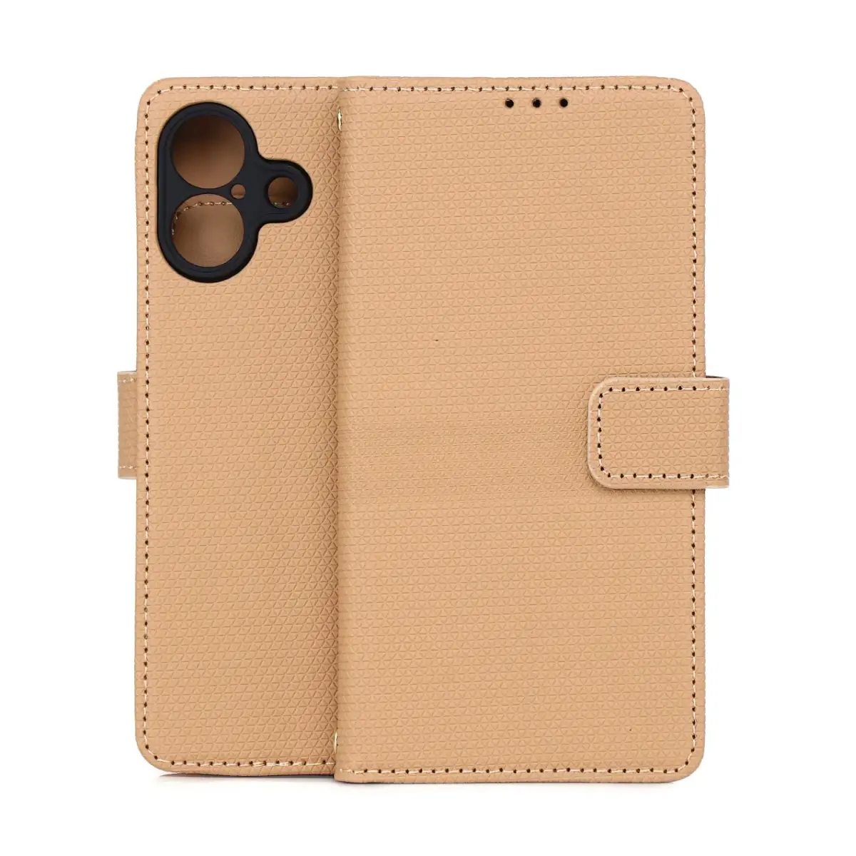 Smart Triangle grāmatveida maciņš telefonam iPhone 17 | iPhone 18 brūns